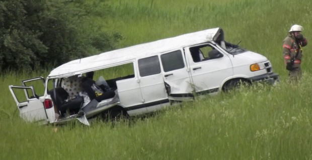 15-passenger vans have been involved in a number of accidents while carrying traveling sales crews.